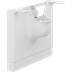 MATRIX elektrisch bedienbaar wastafel muurframe, bediening links, in hoogte verstelbaar