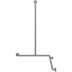 PLUS barre d'appui de coin avec combination de douche, réversible droite ou gauche, 762 x 762 x 1250 mm