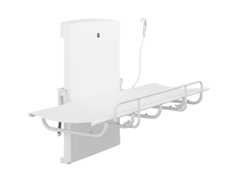 SCT 1000 shower change table, electrically height adjustable