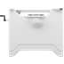 MATRIX manual basin unit, left-facing, height and sideways adjustable