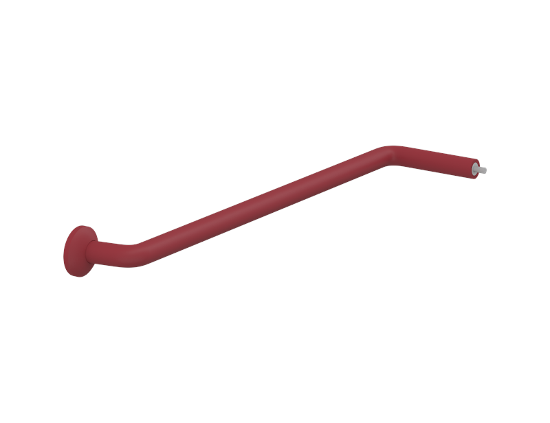 PLUS anglehandrail section 762 x 154 mm, incl. wall rosette