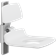 PLUS shower seat 450 with aperture, manually height adjustable