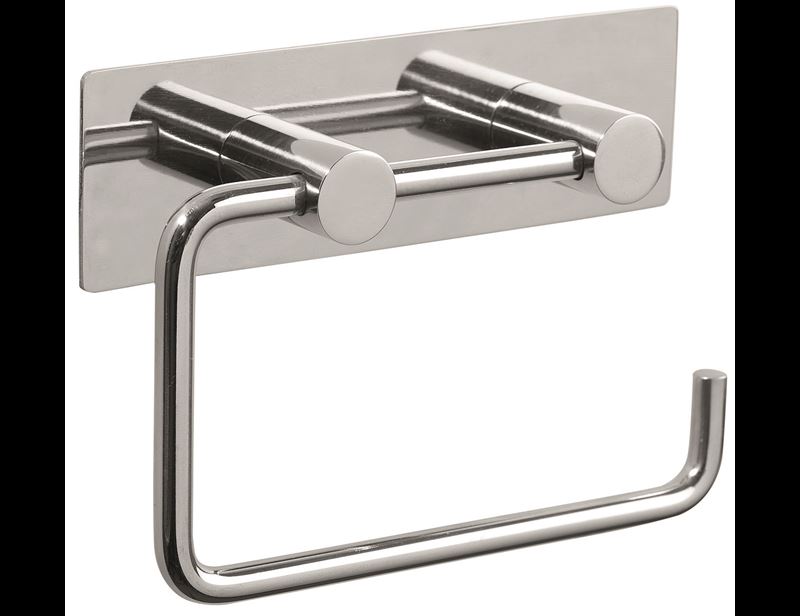 Pressalit Choice Toilet paper holder with plate, polished steel