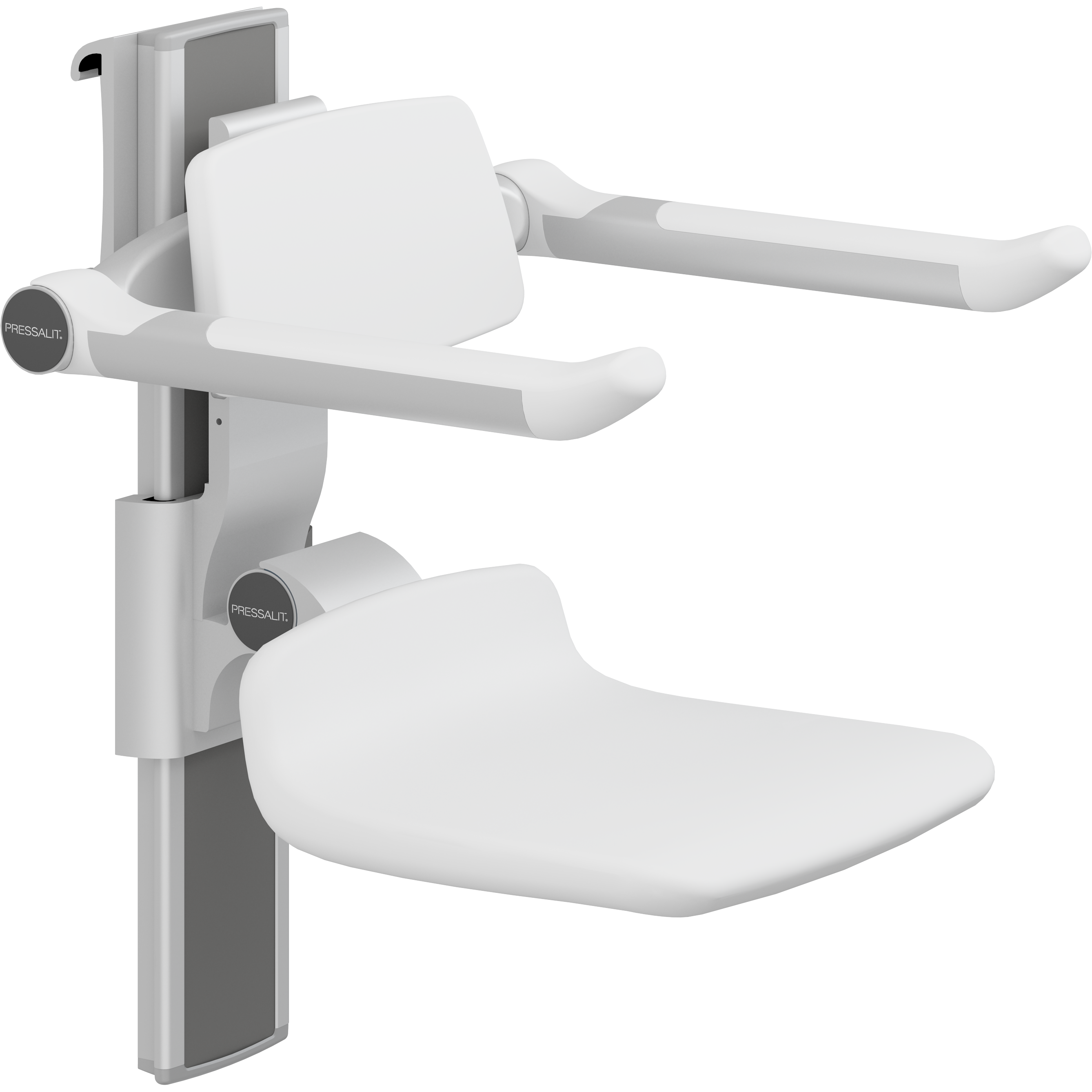 PLUS shower seat 310, manually vertical and horizontal adjustable