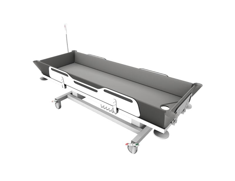 Solution with MSCT 1 shower change trolley and mattress