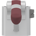 PLUS toiletsteun, 700 mm, rechtshandige bediening