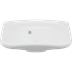 MATRIX CURVE ergonomic wash basin with overflow