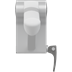 PLUS toiletstøtte, 700 mm, højrehåndsbetjent