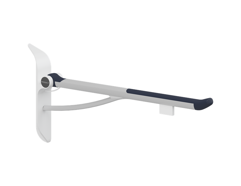 PLUS fold down grab bar with integrated counter-balance, 33.5'', with operating panel, left hand operated