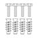 Bevestigingsmateriaal V8653 (4 stuk),voor cellenbeton