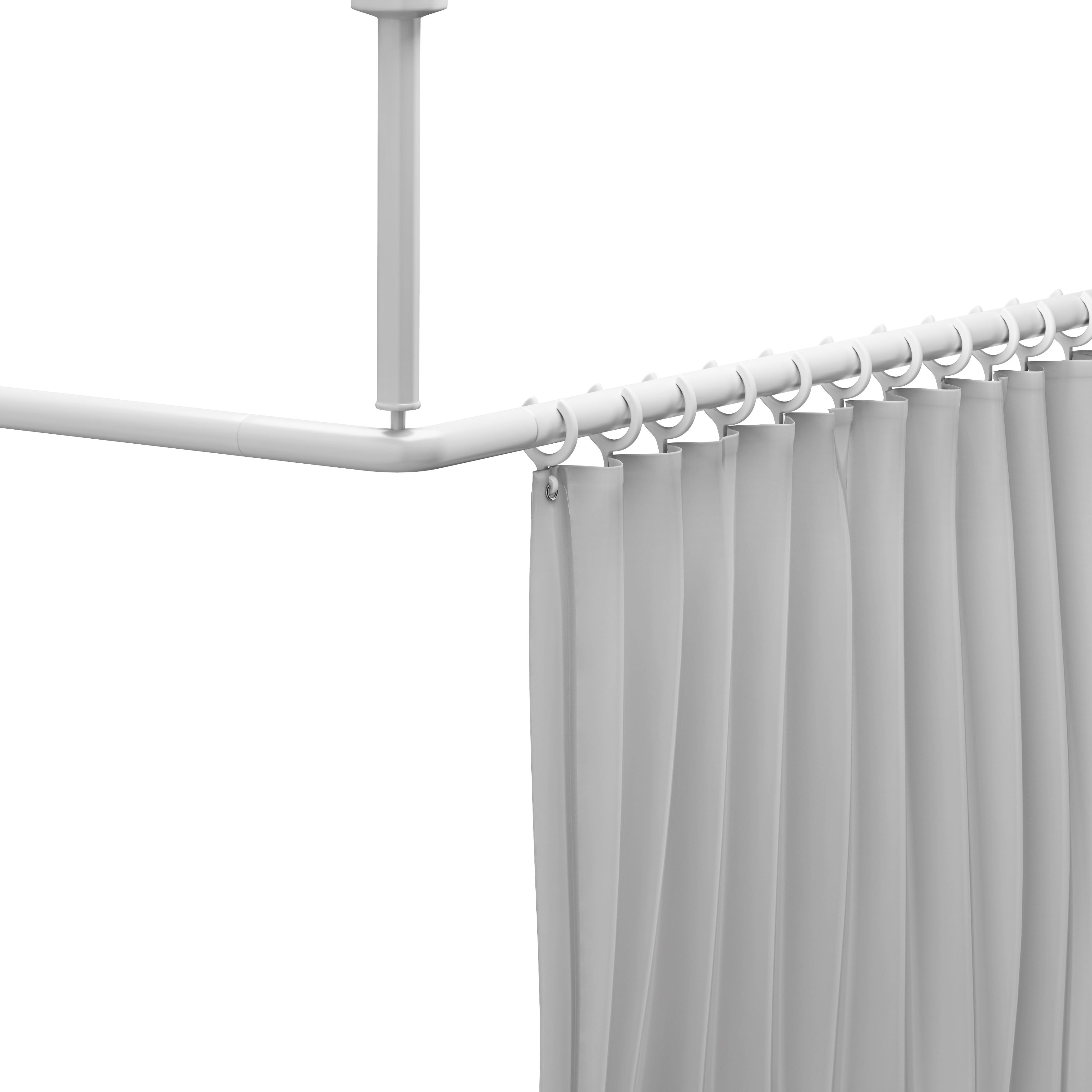 Shower curtain rail, 17.9" x 17.9"