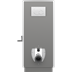 SELECT TL1 hoog-laag toiletsysteem, voor vloerafvoer