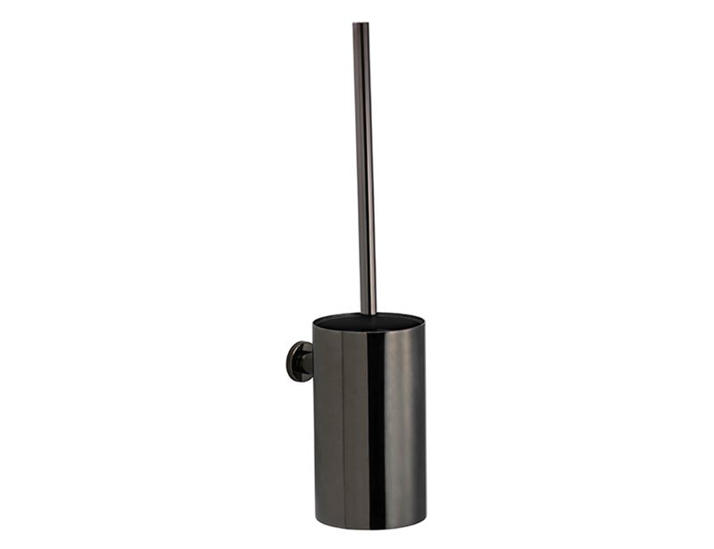 Pressalit Choice Toiletborstelgarnituur voor wandmontage, zwart chroom