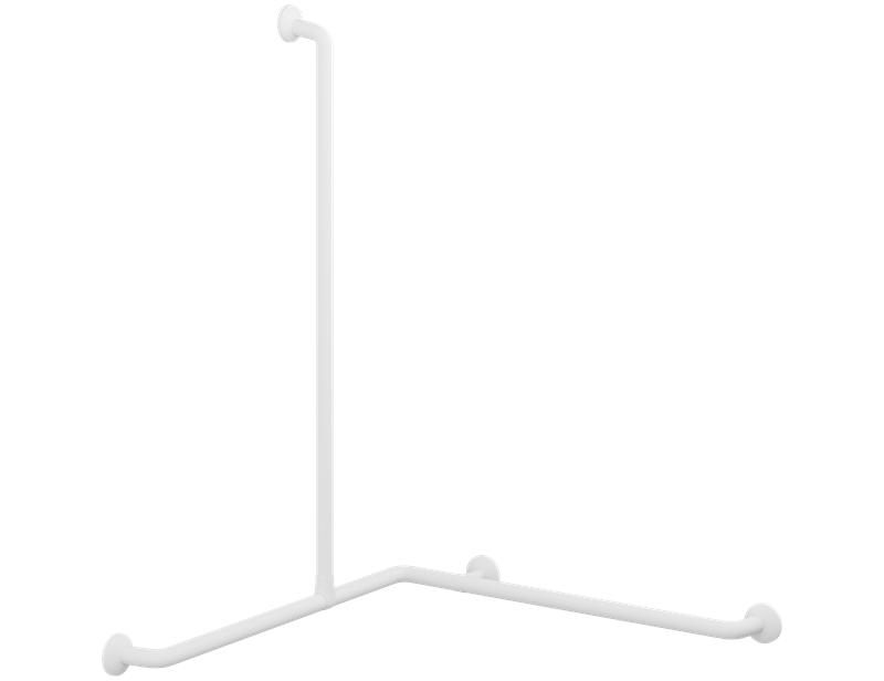 PLUS handrail corner with vertical grip 762 x 1200 x 1090 mm