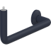 PLUS hoekcomponent handgreep,links, 400 mm x 154 mm, met wandrozet