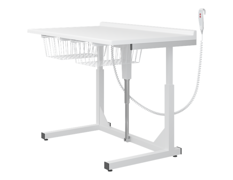 Changing table, 800 x 1400 mm, electrically height adjustable