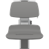 PLUS Duschsitz 450 mit Pflegeöffnung, manuell höhenverstellbar und manuell seitlich verschiebbar 