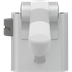 PLUS toiletstøtte, 850 mm, venstrehåndsbetjent