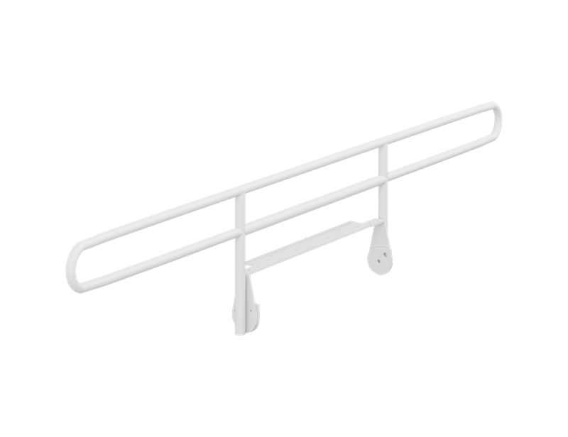 Safety rail for foldable changing tables