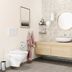 Pressalit Choice Toalettborste till väggmontage, med skål, borstad stål