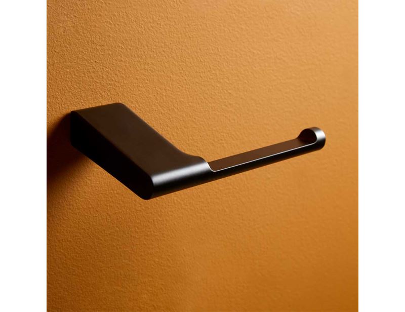 Toilet paper holder, brushed brass