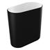 Pressalit Style Toilet wastebasket, brushed steel/black