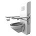 Solution with SELECT TL3 toilet lifter, PLUS support arms, toilet and toilet seat Dania