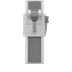 PLUS Stützklappgriff, 700 mm Ausladung, rechtsbedient