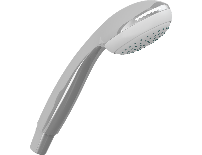 Shower head with normal jet