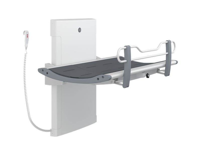 SCT 3000 shower change table, electrically height adjustable