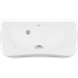 MATRIX CURVE II lavabo ergonomique avec trou pour la robinetterie et trop-plein