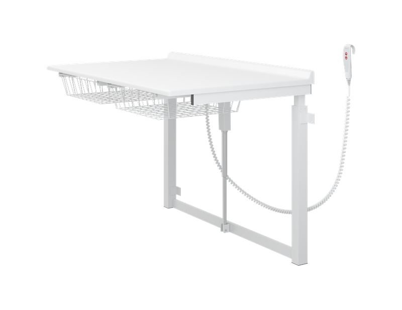 Table à langer, 800 x 1400 mm, réglable en hauteur électriquement