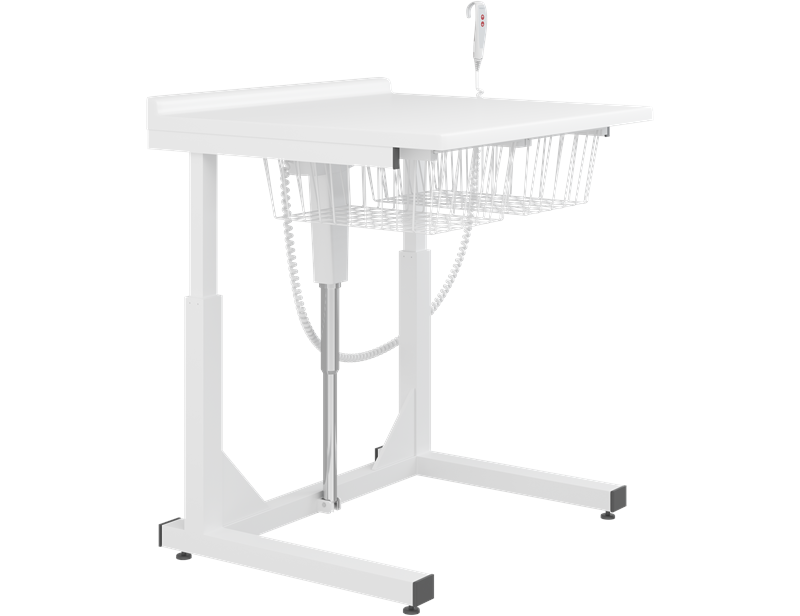 Changing table, 31.5" x 35.4", electrically height adjustable