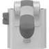 PLUS toiletstøtte, 850 mm, venstrehåndsbetjent