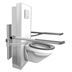 Oplossing met SELECT TL1 hoog-laag toiletsysteem elektrisch in hoogte verstelbaar, PLUS toiletsteunen, wandcloset en toiletzitting Dania