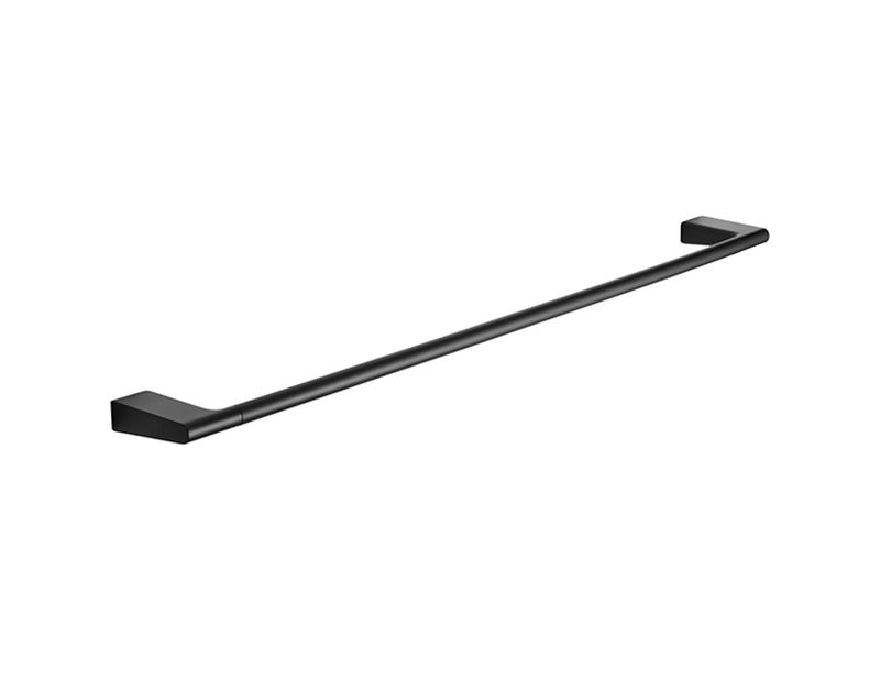 Towel rail bar, single, 810 mm, matt black