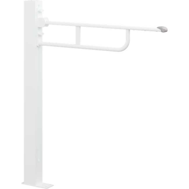 VALUE fold down grab bar floor mounted on a column