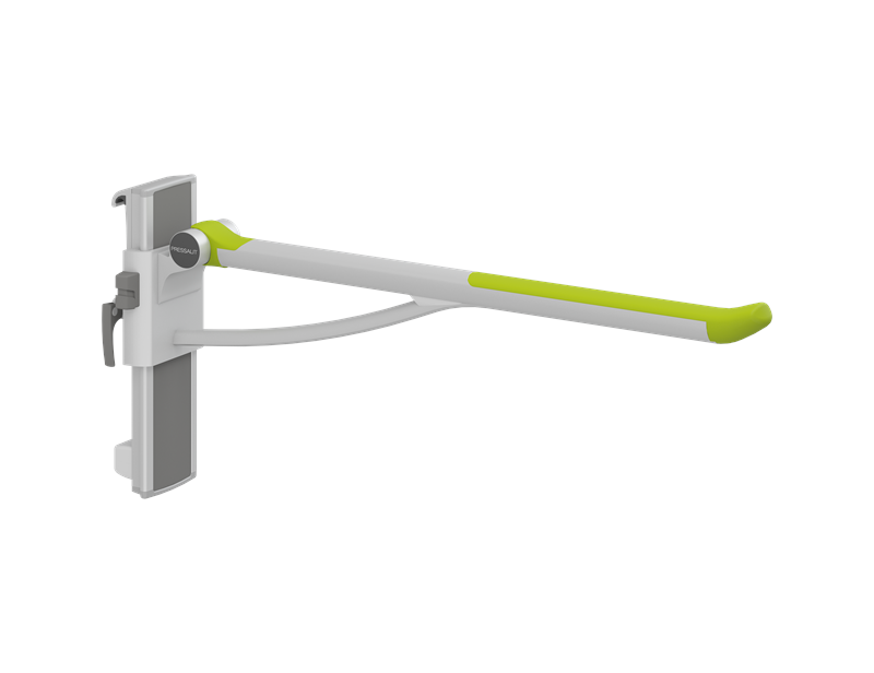 PLUS fold down grab bar with integrated counter-balance, 33.5'', left hand operated