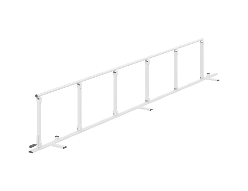 Safety rail 1800 mm, foldable.