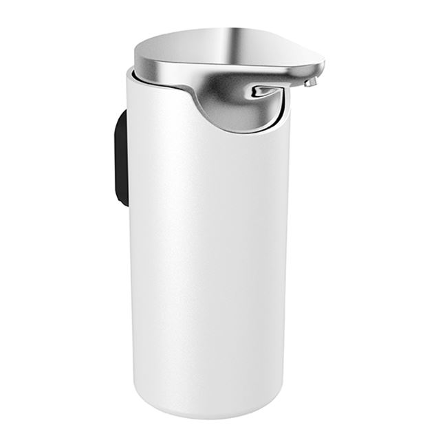 Pressalit Style Soap dispenser, chrome/white