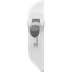 PLUS toiletstøtte, 850 mm, med betjeningspanel, venstrehåndsbetjent