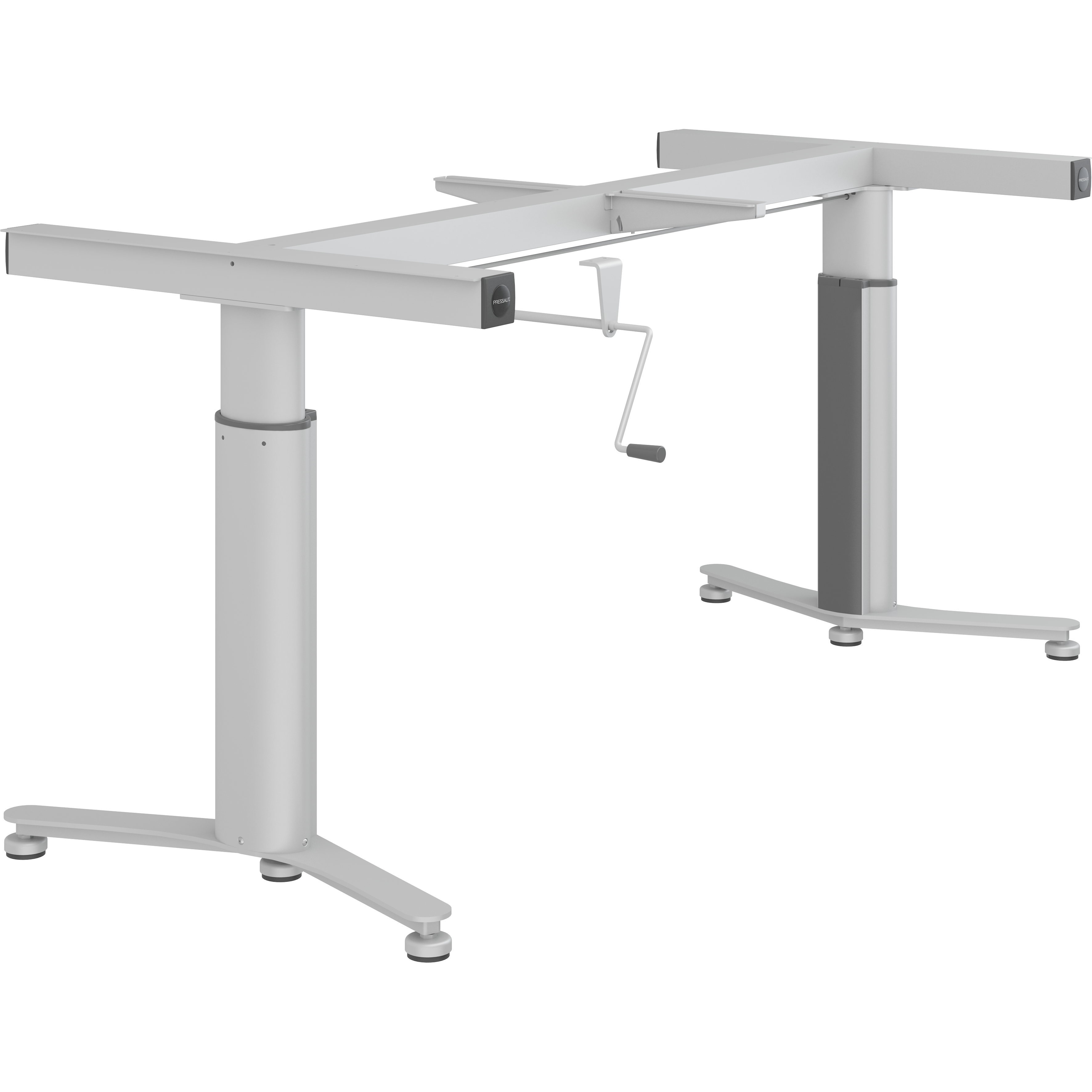 Lift for worktop, manually height adjustable