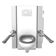 Oplossing met SELECT TL2 hoog-laag toiletsysteem elektrisch in hoogte verstelbaar, PLUS toiletsteunen, wandcloset en toiletzitting Dania