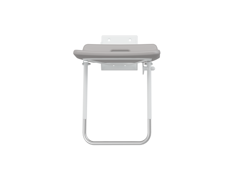 VALUE IV folding shower seat with supporting leg, fixed height