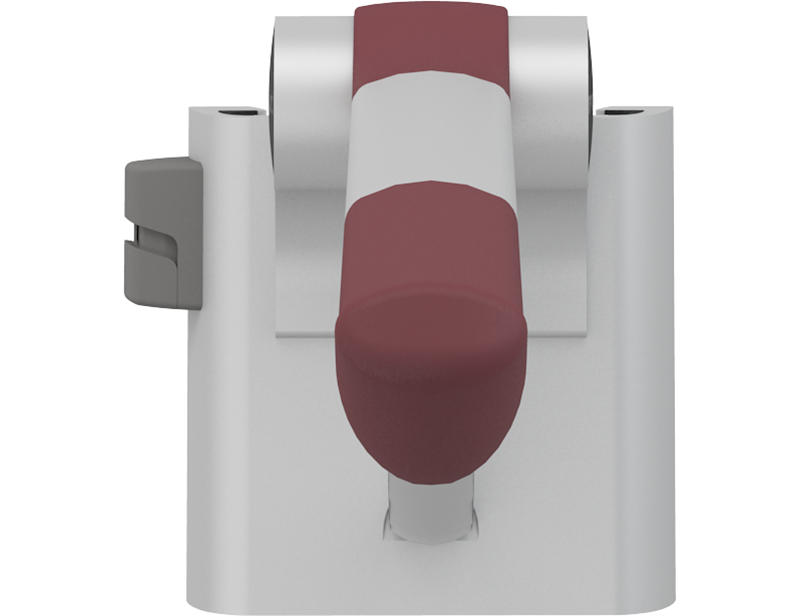 PLUS toalettarmstöd, 850 mm, vänster hand manövrerad