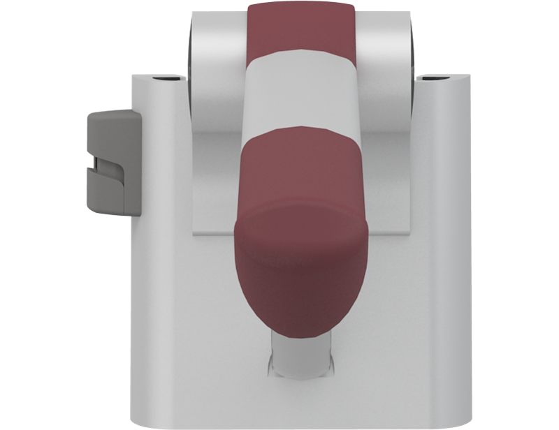 PLUS toalettarmstöd, 850 mm, vänster hand manövrerad