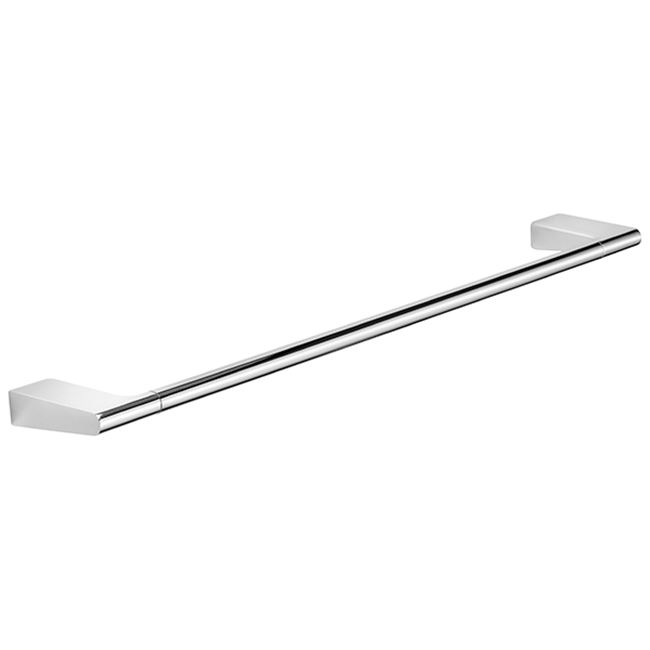 Towel rail bar, single, 610 mm, chrome