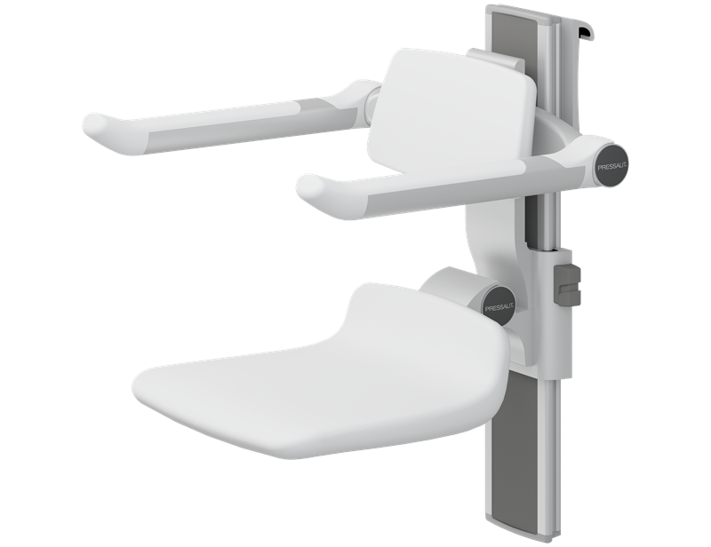 PLUS shower seat 310, manually vertical and manually horizontal adjustable