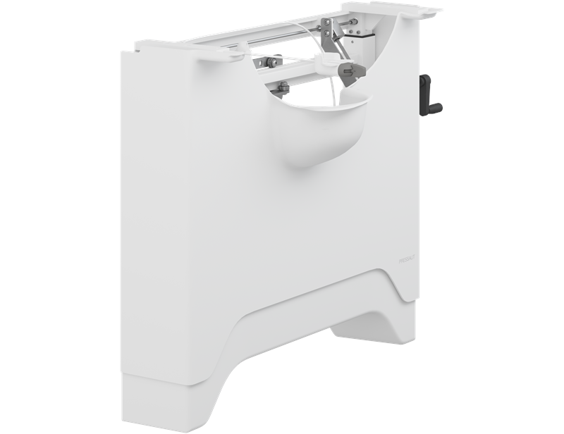MATRIX manual basin unit, right-facing, height and sideways adjustable