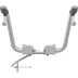 TMA 3 arm support for mounting on toilet, compatible with IFØ Spira toilet 6261